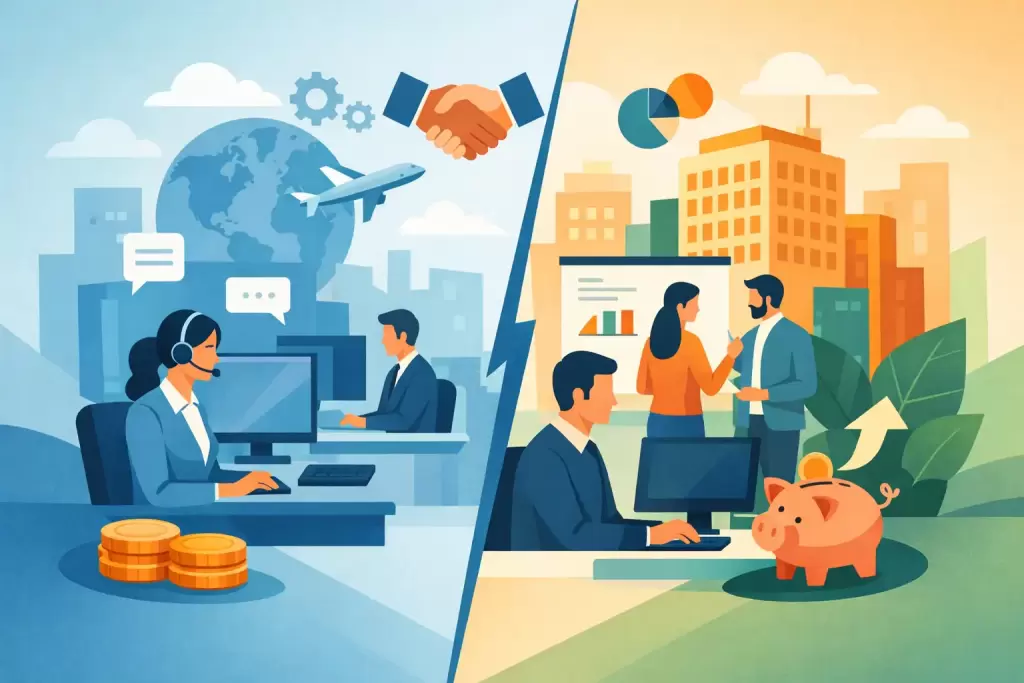 BPO vs in-house operations: what pays off?